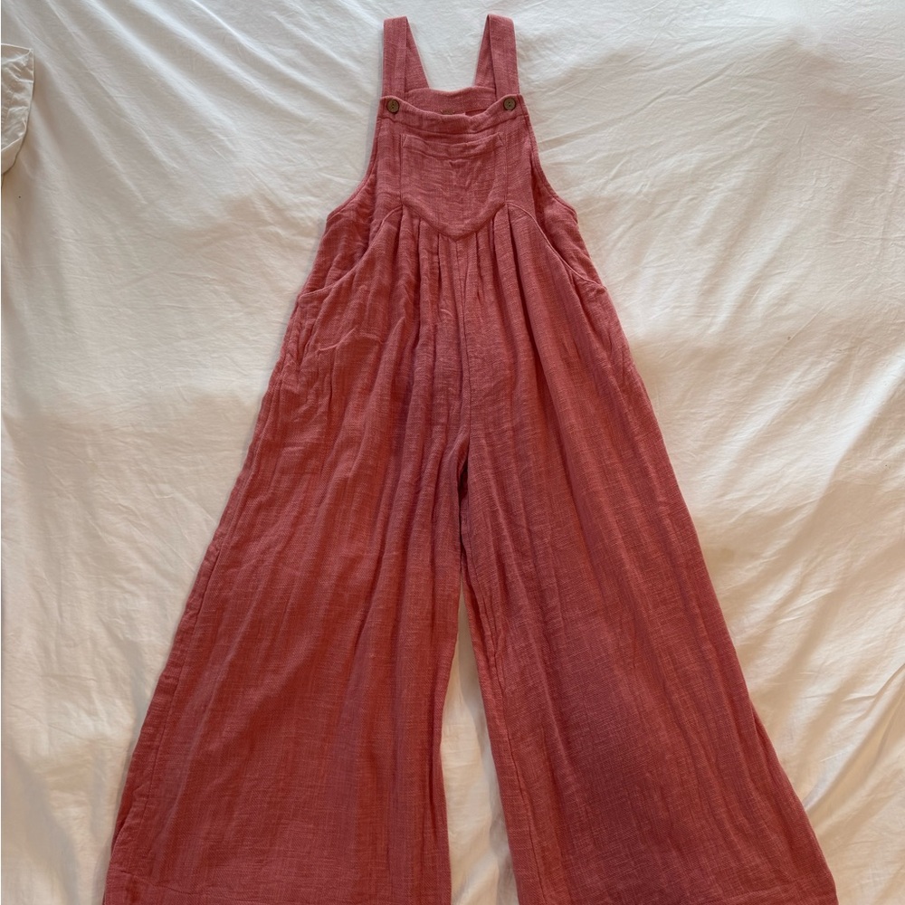 Free People Pink Jumpsuit